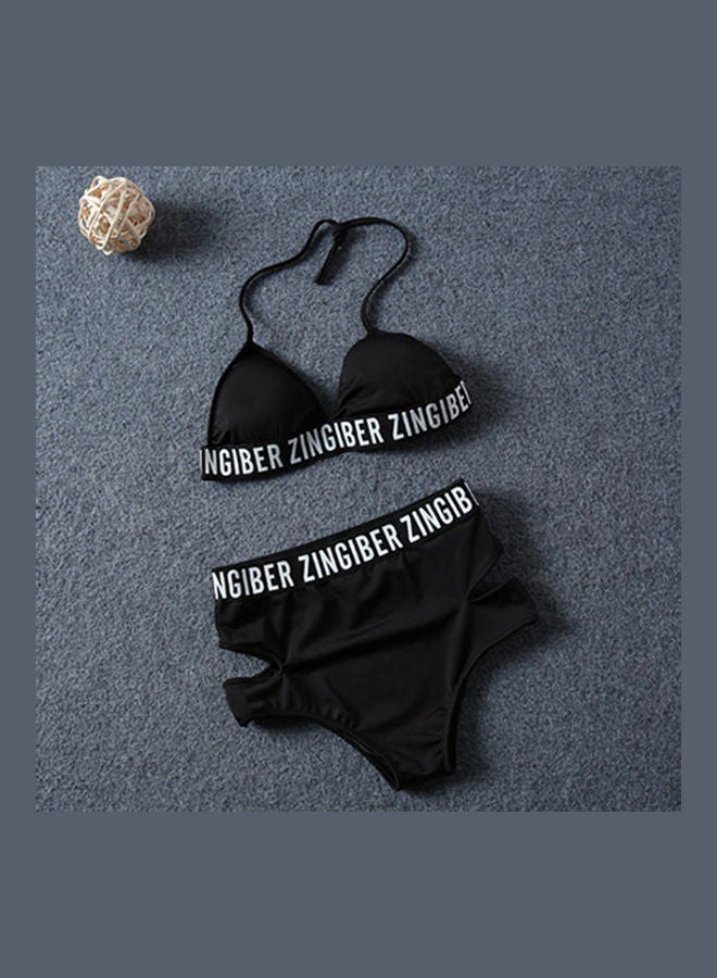 Printed  Swim Wear Black  - Image 1