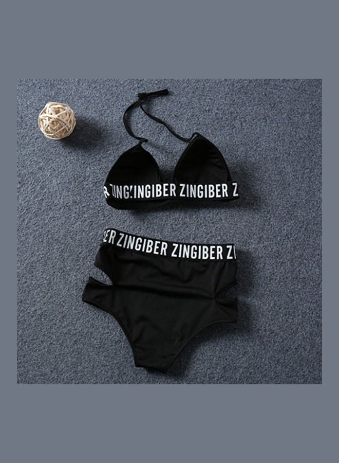 Printed  Swim Wear Black  - Image 2