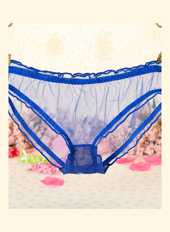 Mesh Women Low Rise Briefs Dark Red  - Image 3