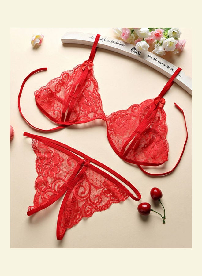 Babydoll Sleepwear Red - Image 4