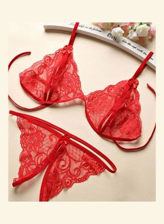 Bra+knickers--red