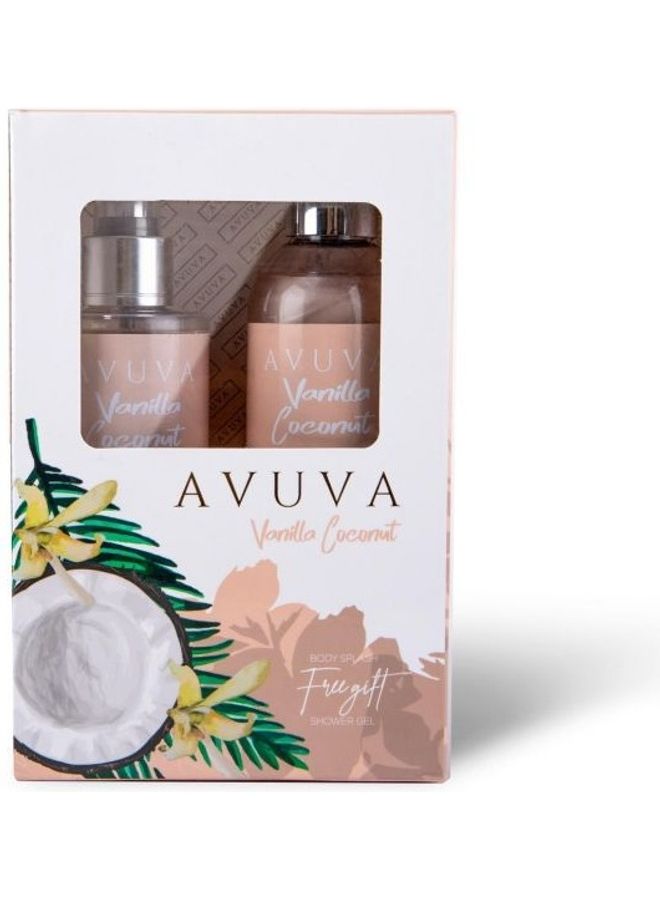 Avuva 2-Piece Vanilla Coconut Body Splash And Showergel Set 506ml