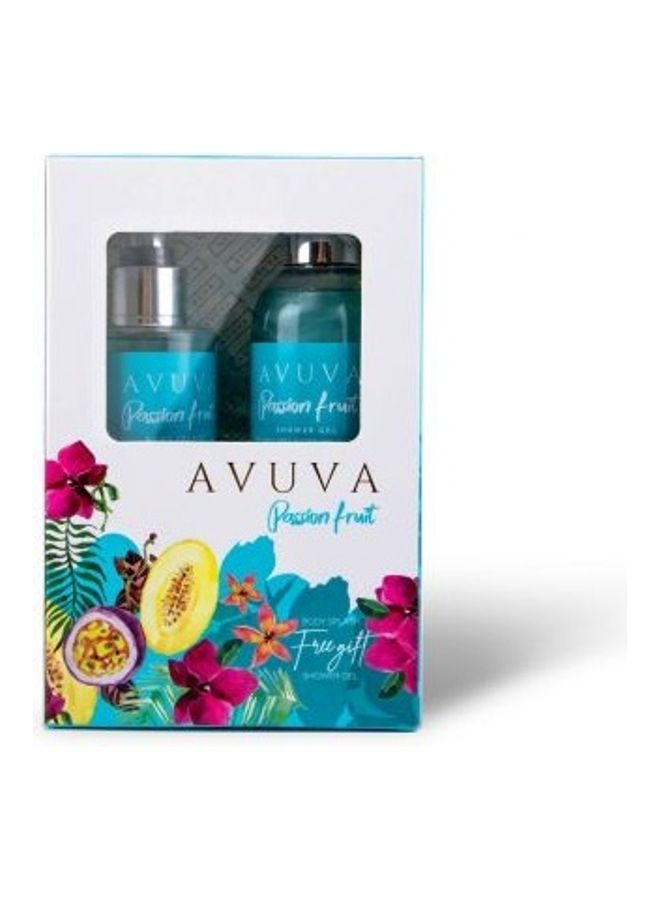 أفيفا مجموعة مكونة من قطعتي بخاخ جسم وجل استحمام باشون فروت 506ملليلتر