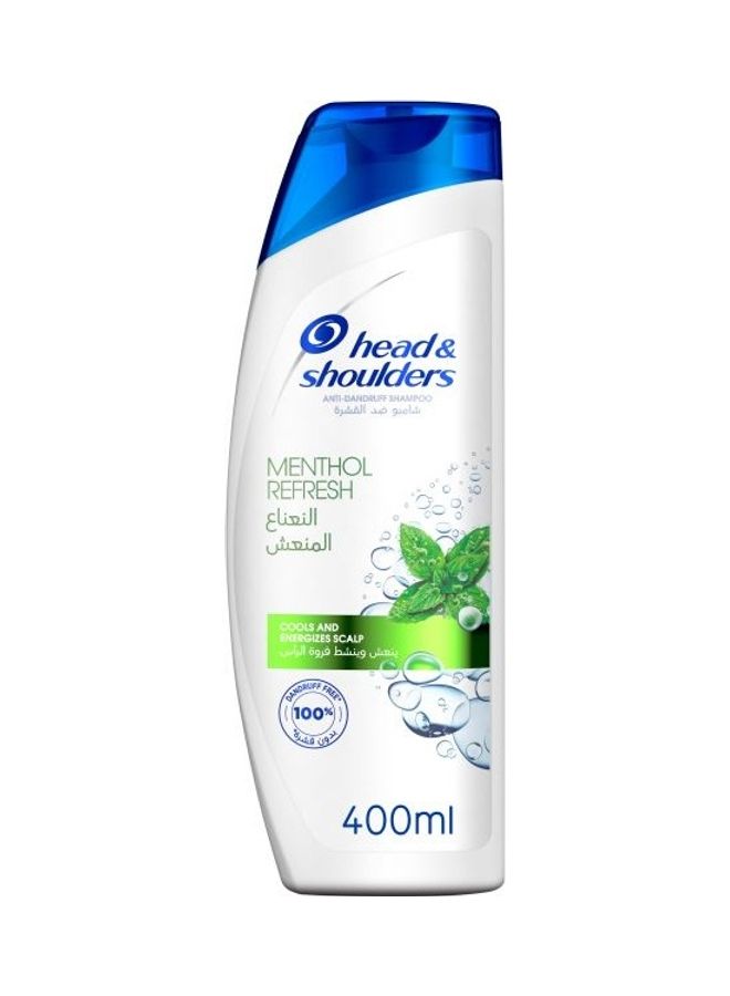 Menthol Refresh Anti-Dandruff Shampoo White/Blue 400ml