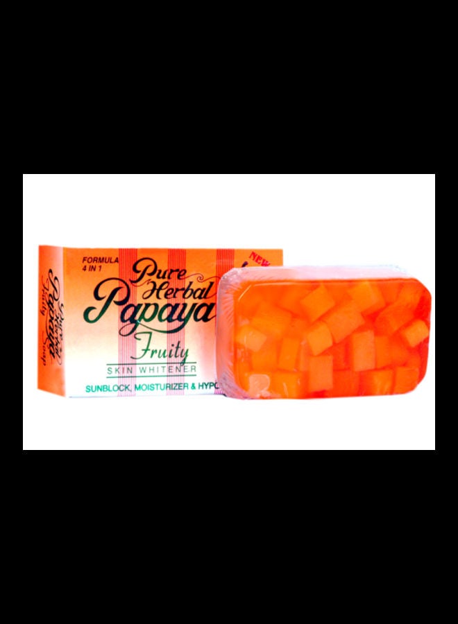 PAPAYA 500-Piece Fruity Skin Whitening Moisturizing Soap Orange 135grams