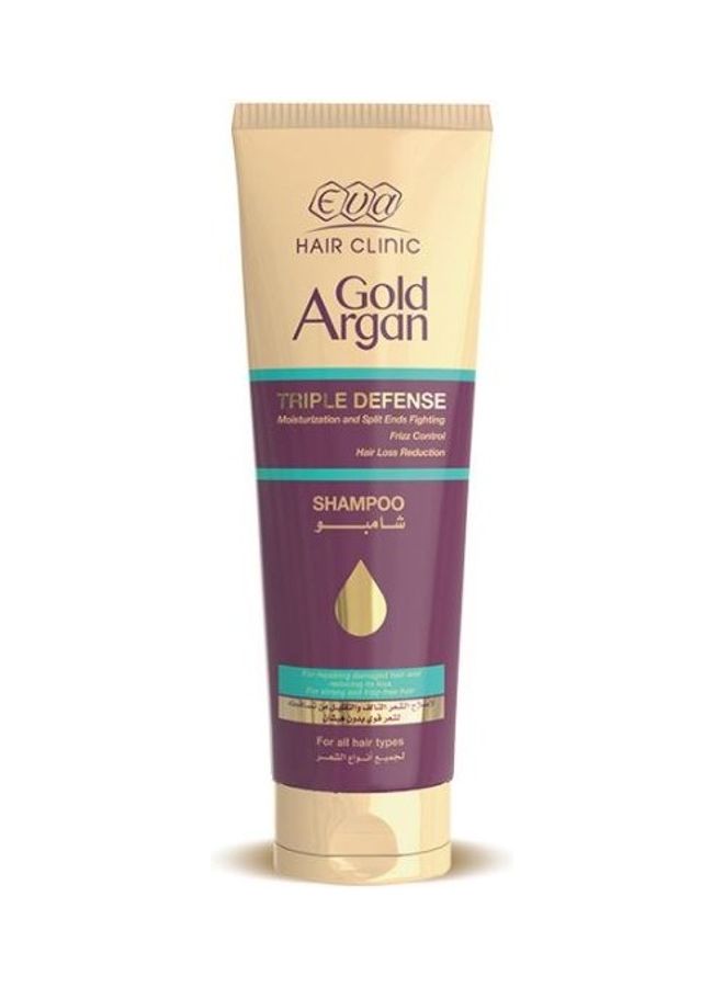 Eva Hair Clinic Triple Defense Gold Argan Shampoo 230ml 