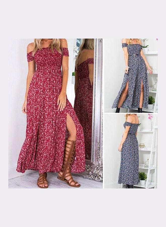 Boho Long Maxi Dress Multicolour - Image 2