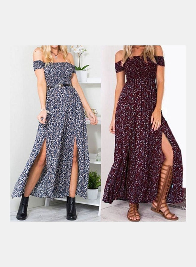 Boho Long Maxi Dress Multicolour - Image 5