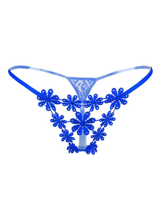 Women Flower Hollow Briefs Black - Image 5