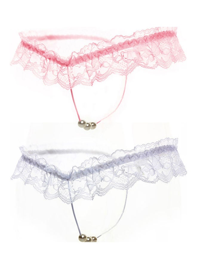 Generic - Faux Pearl Panties Pink - Image 1