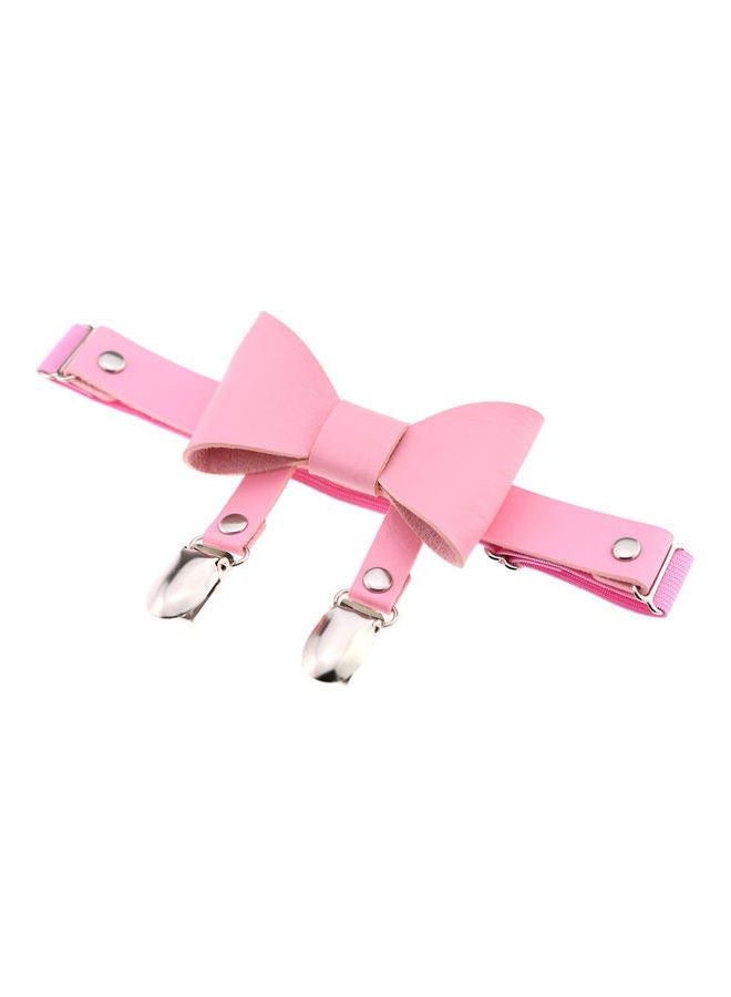 Chic Women Ladies Leg Garter Belt Elastic Punk Thigh Ring Pink - Image 1