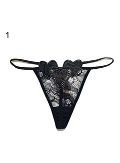 Generic Women Love Heart Low Waist Panty G-String Underwear Red  - Image 2