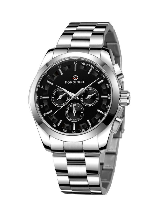 Generic Automatic Mechanical Time Date Week Display Glowing Pointer 30M Waterproof Male Fashion Watches Masculine Wristband For Business Daily Life  - Image 1