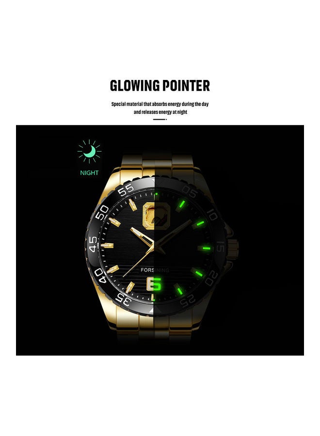 Generic Forsining Men Automatic Mechanical Accurate Time Transparent Back Glowing Pointer 30 M Waterproof Male Fashion Watches Masculine Wristband  - Image 4