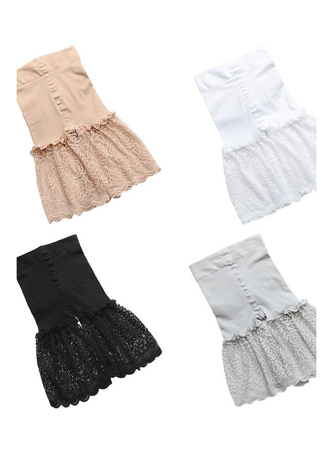 Women Safety Pants High Waist Lace Shorts Summer Thin Girl Soft Underwear Boxers Skin Color  - Image 2