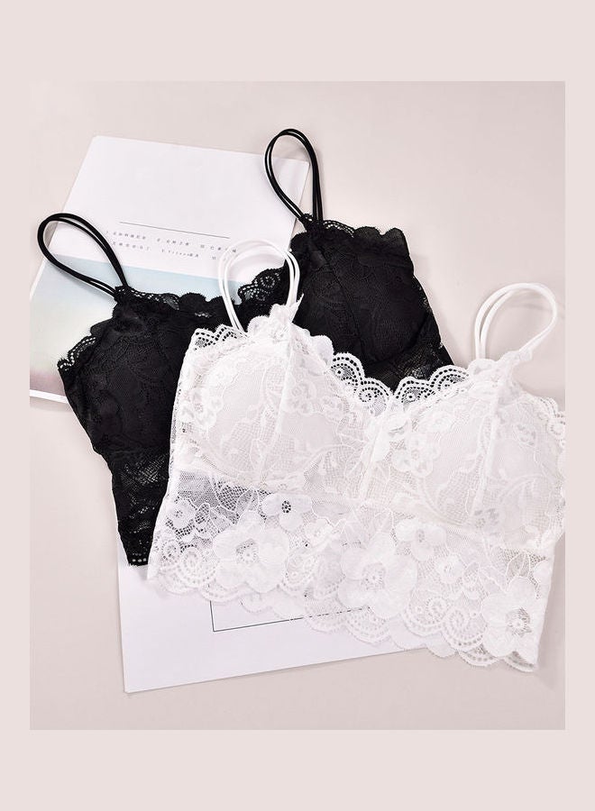 Women Soft Breathable Brassiere Lace Bra Wrapped Chest Strap Underwear Skin Color  - Image 2