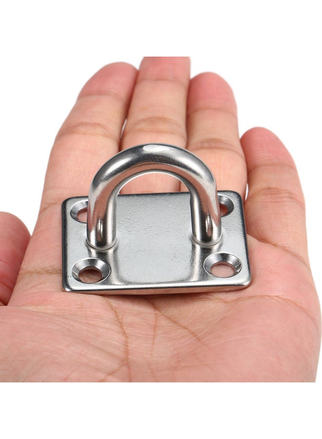 Generic 4 Pcs Pad Eye Plates Marine Hardware Multifunctional Wall Mount Hook Loops 304-m8 11 x 3.5 x 9cm - Image 3