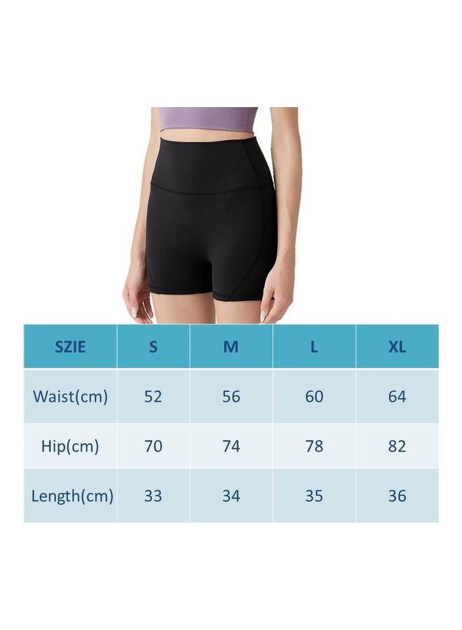 Solid Skinny Yoga Shorts M - Image 2
