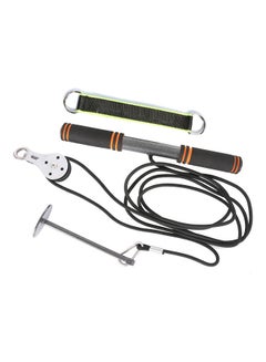 Fitness Arm Biceps Triceps Blaster Strong Power Stick Pull Rope Wrist Roller Forearm Workout Hand Gripper Strengthener Training 42 x 10 x 15cm