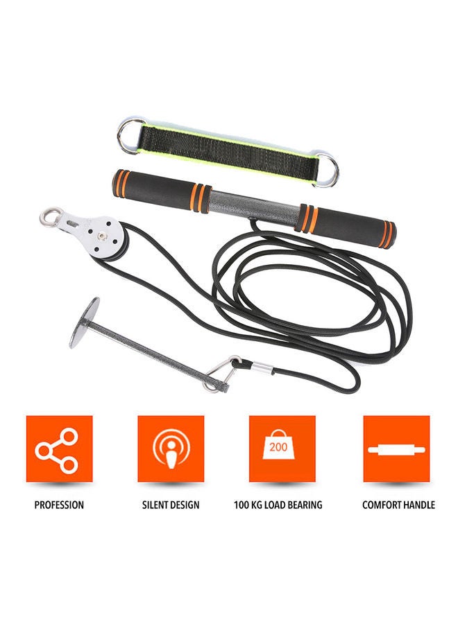 Generic - Fitness Arm Biceps Triceps Blaster Strong Power Stick Pull Rope Wrist Roller Forearm Workout Hand Gripper Strengthener Training 42 x 10 x 15cm - Image 1