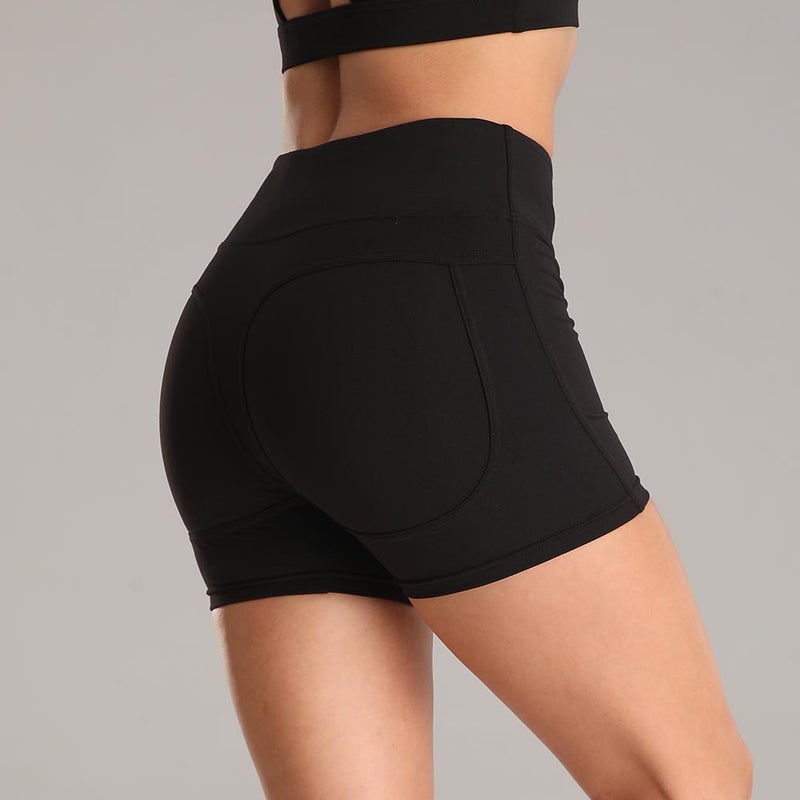 Generic High Waist Bodycon  Sports Shorts  - Image 4