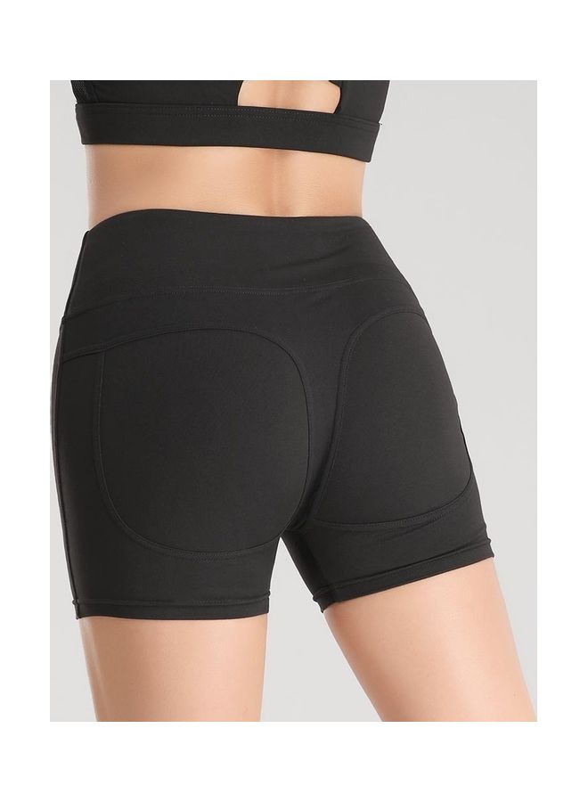 Generic High Waist Bodycon  Sports Shorts  - Image 1