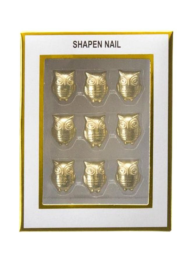 روكو طقم دبابيس معدنية مكون من 9 قطع ذهبي