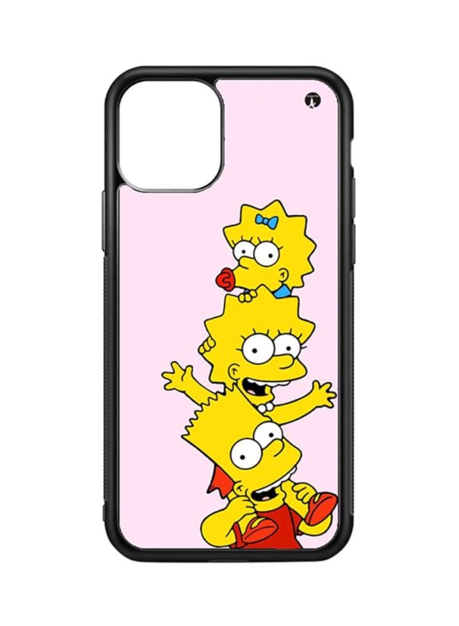 غطاء حماية واقي لهاتف أبل آيفون 11 برو نمط مسلسل الرسوم المتحركة "The Simpsons"