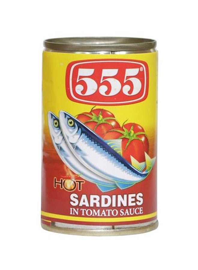 555 سردين حار بصلصة الطماطم 155جرام  - Image 1