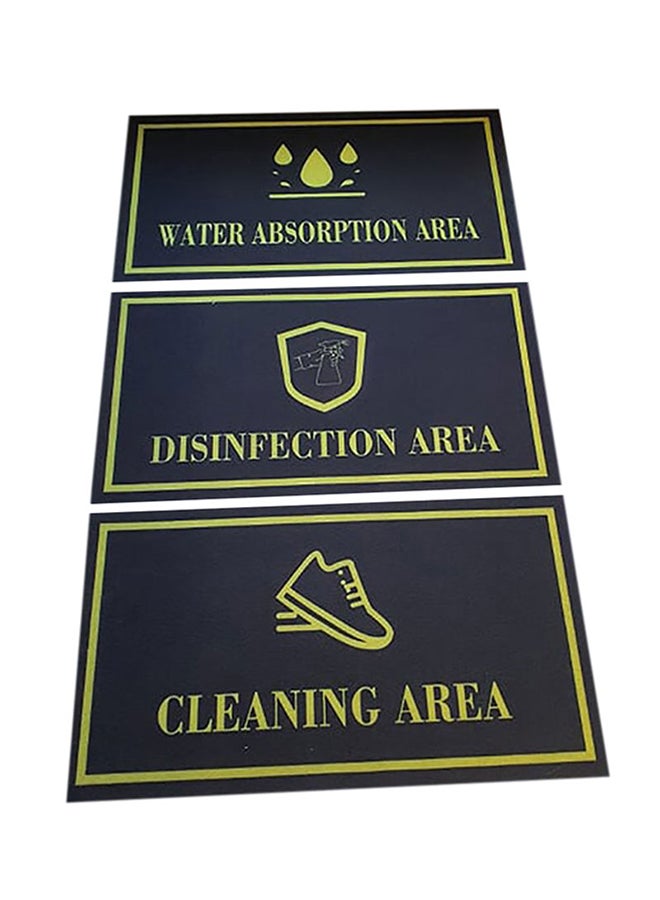 AV 3-Piece Disinfection Mat Black 90x50cm - Image 1