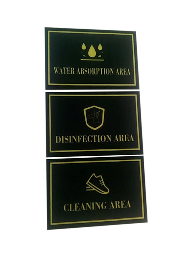 AV 3-Piece Disinfection Mat Black 60x40cm - Image 1