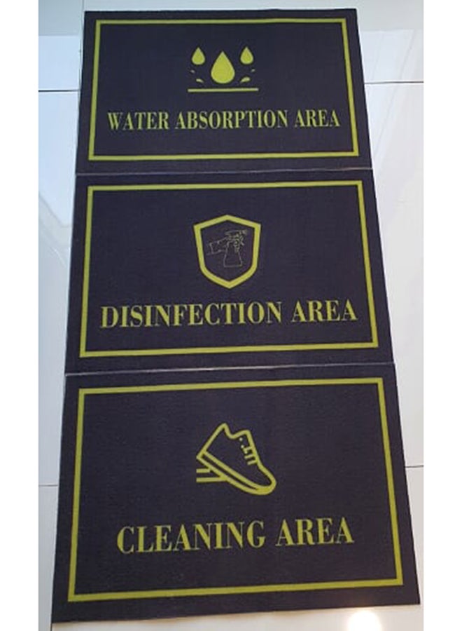 AV 3-Piece Disinfection Mat Black 60x40cm - Image 2