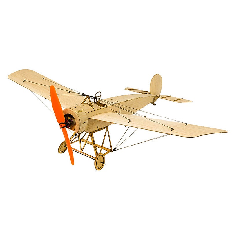 DW Hobby K0801 Mini Fokker-E Balsa Wood 420mm Wingspan Biplane RC Aircraft Toy KIT Airplane for DIY 36*3*12cm