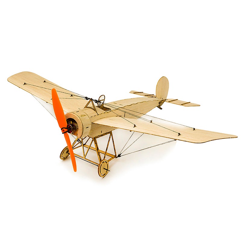 DW Hobby K0801 Mini Fokker-E Balsa Wood 420mm Wingspan Biplane RC Aircraft Toy KIT Airplane for DIY 36*3*12cm