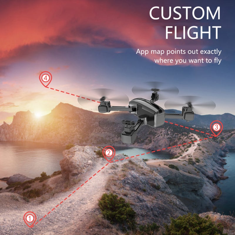 CSJ S177 RC Drone With 4K  Dual Camera WIFI FPV Gesture Quadcopter 26*8.5*20.5cm