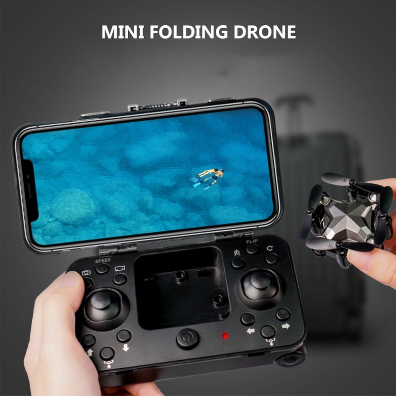 Generic - DH-120 RC With Camera 480P Wifi FPV Mini Drone Foldable Quadcopter Indoor Toy 20.5*6.5*13cm - Image 1