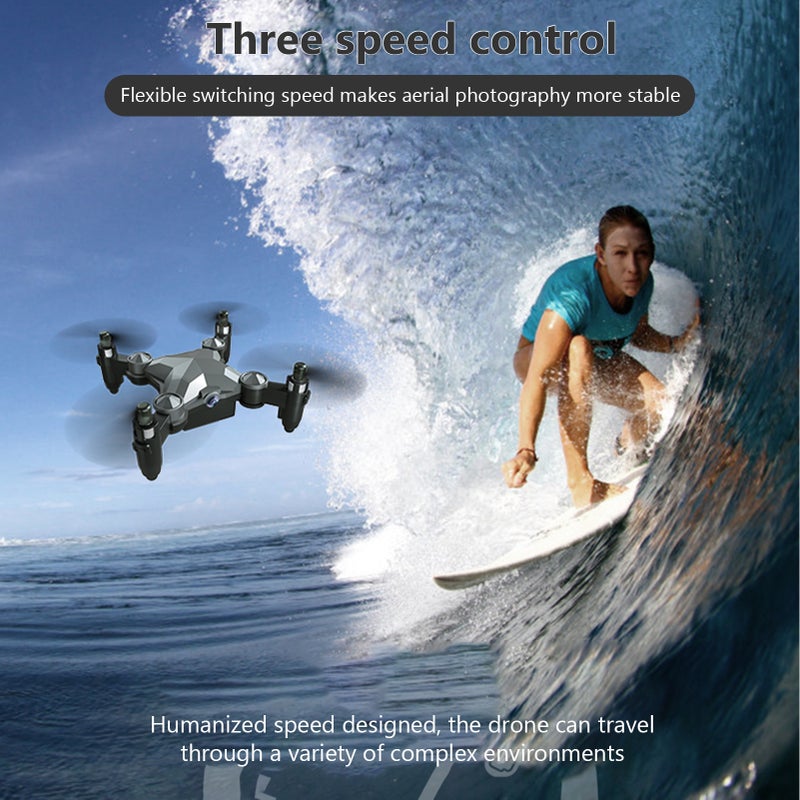 Generic - DH-120 RC With Camera 480P Wifi FPV Mini Drone Foldable Quadcopter Indoor Toy 20.5*6.5*13cm - Image 1