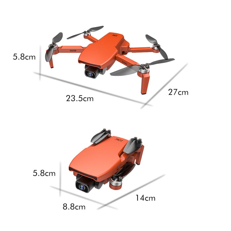 Generic SG108 RC Drone Dual Camera 5G WiFi FPV GPS Optical Flow Positioning Gesture Quadcopter  - Image 3