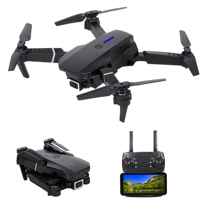 LS-E525 RC Drone Dual Camera WiFi FPV Altitude Hold Gesture 21.5*7*18cm
