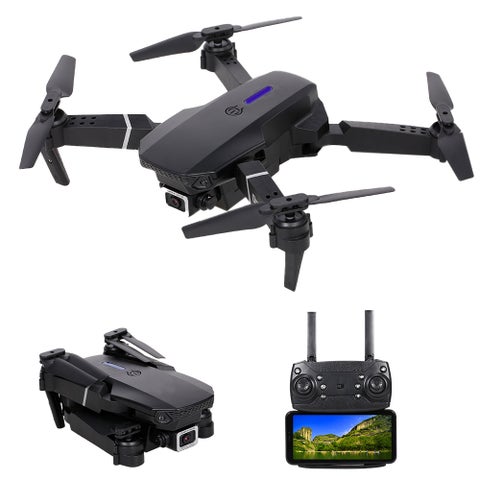 LS-E525 RC Drone Dual Camera WiFi FPV Altitude Hold Gesture 21.5*7*18cm