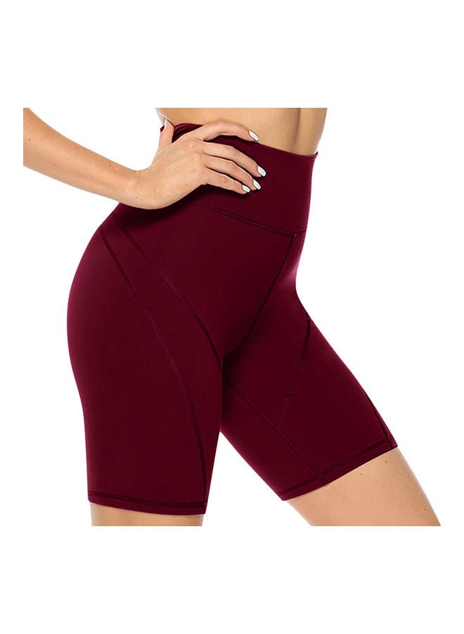 Generic Summer Elastic High Waist Pants Workout Running Shorts L 20 x 3 x 15cm  - Image 1
