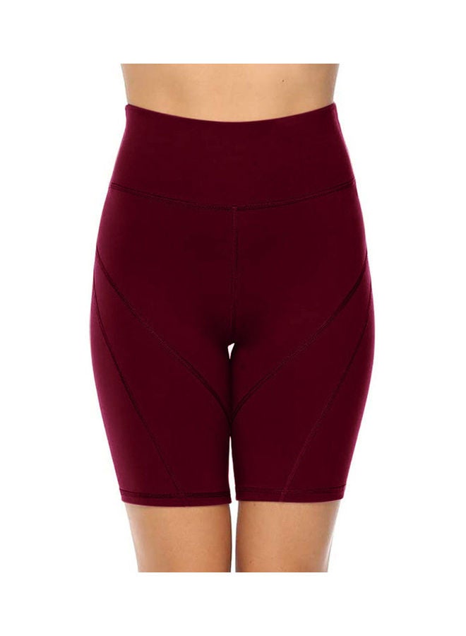 Generic Summer Elastic High Waist Pants Workout Running Shorts L 20 x 3 x 15cm  - Image 3
