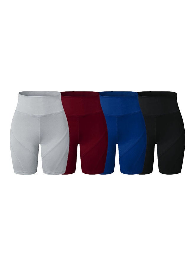 Generic Summer Elastic High Waist Pants Workout Running Shorts S 20 x 3 x 15cm  - Image 5