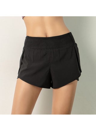 Running Shorts 2-In-1 With Pocket Wide Waistband Coverage Layer Compression Liner Lounging XL 20 x 3 x 18cm - v1606982398/N42722812A_1