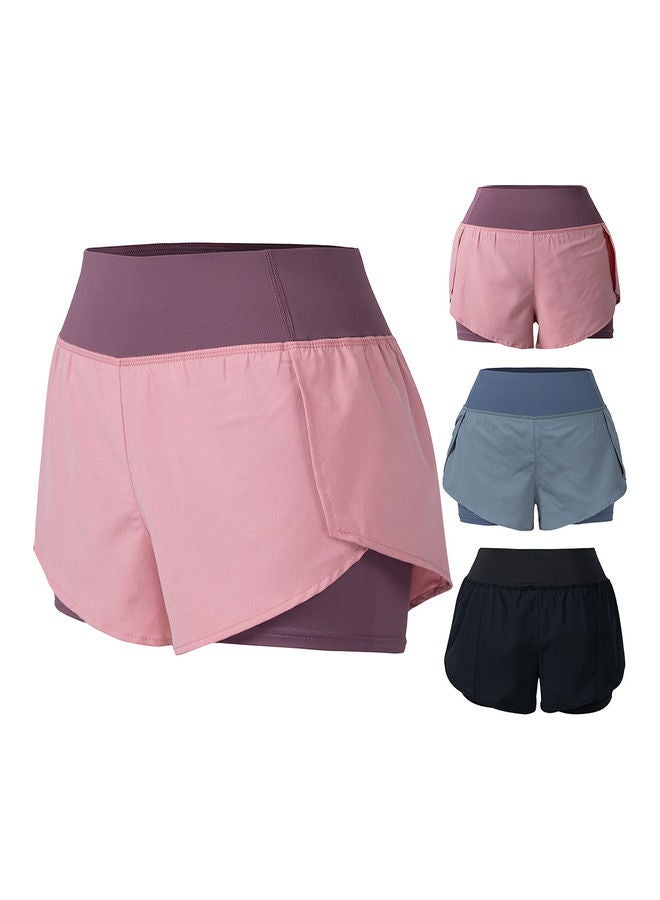 2-In-1 With Pocket Wide Waistband Coverage Layer Compression Liner Running Shorts S 20 x 3 x 18cm