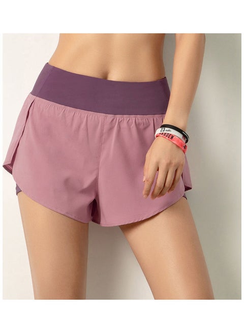 Women Running Shorts 2-In-1 With Pocket Wide Waistband Coverage Layer Compression M 20 x 3 x 18cm