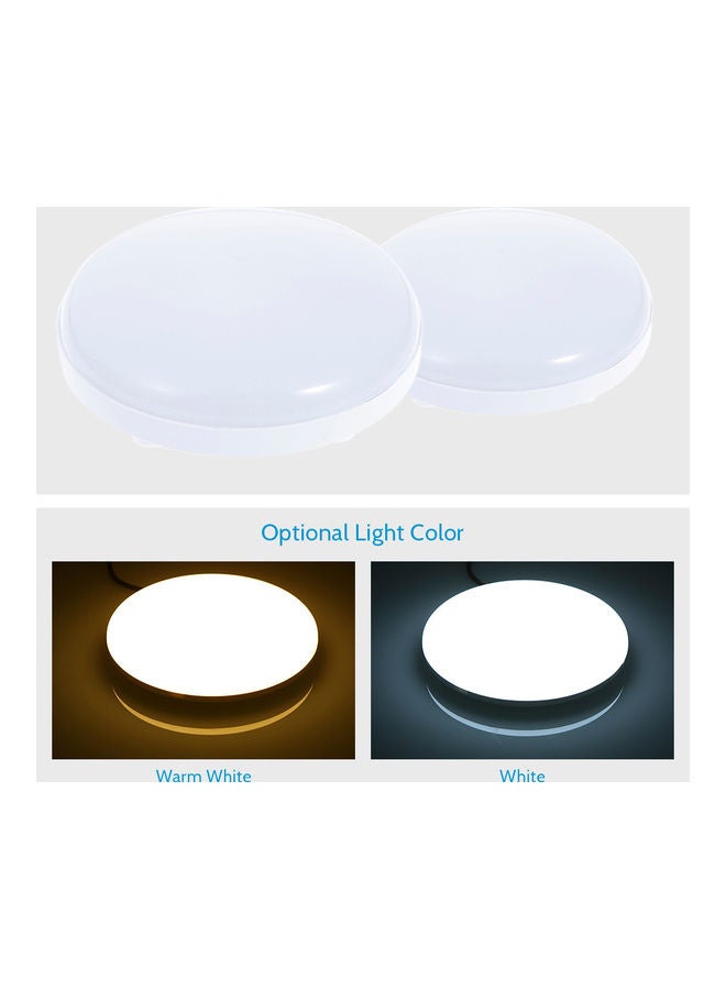 192 Led Round Disc Plate Light Warm White 23.5 x 4.5 x 23.5cm  - Image 2