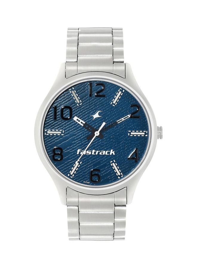 فاستراك ساعة يد بعقارب وسوار مصنوع من الاستانلس ستيل طراز 3184SM01 للأولاد - Image 1