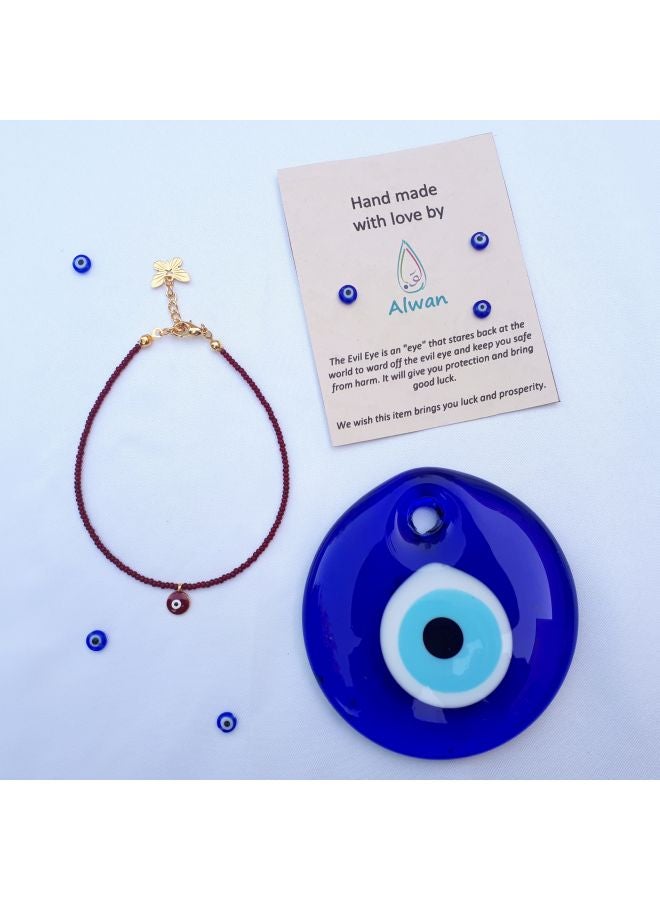 Alwan - Evil Eye Beaded Anklet - Image 1