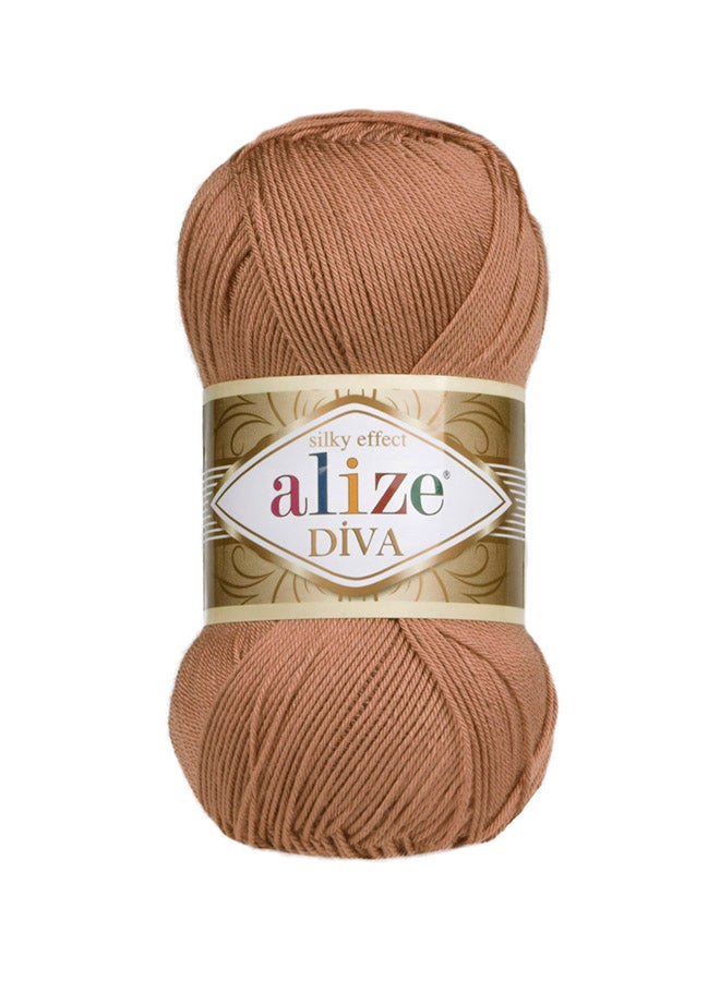 ALIZE Diva Hand Knitting Yarn Red Brown 100grams